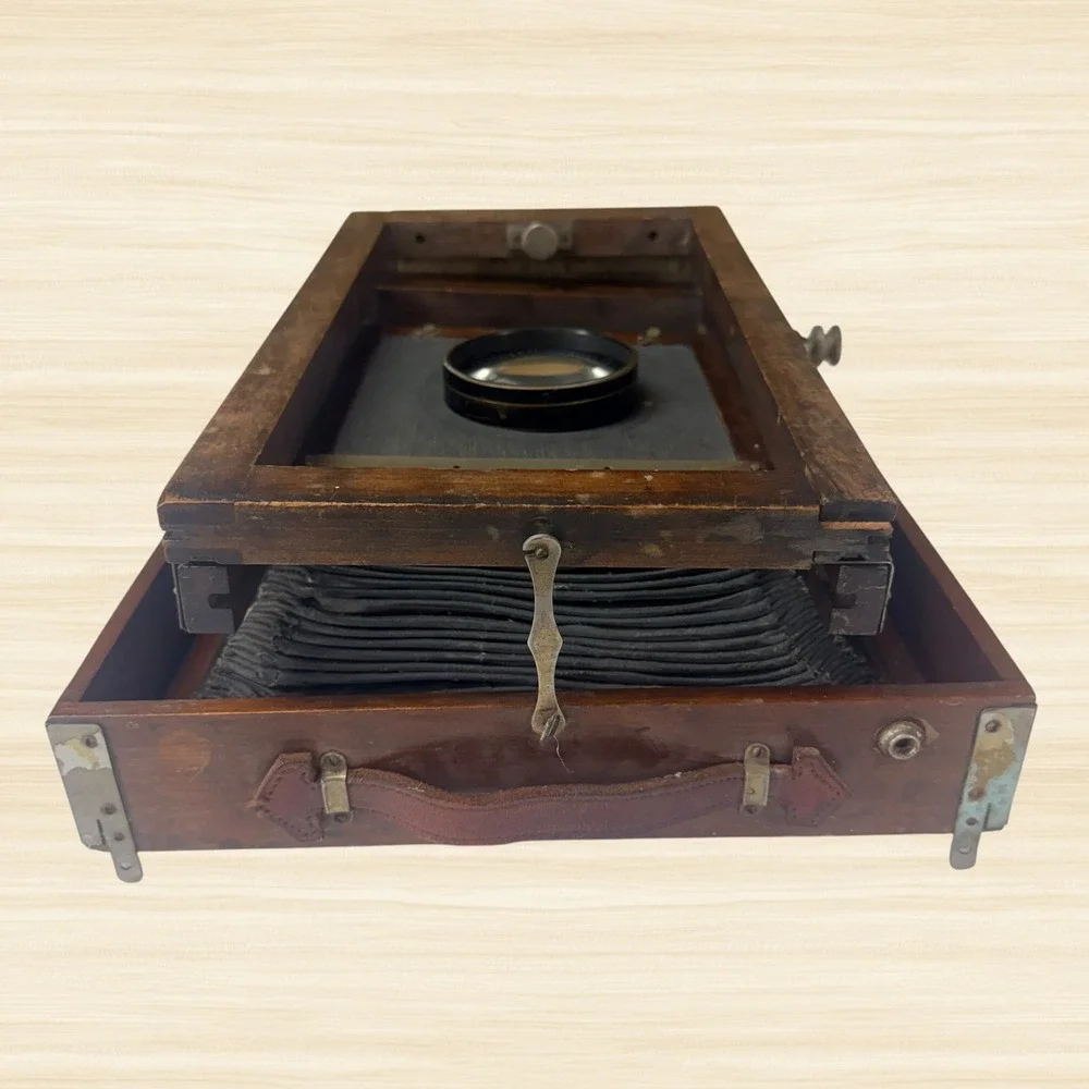 Gundlach 8x10 View Camera Wollensak Velostigmat 12in F4.5 Antique Wood